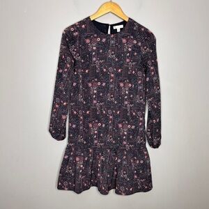 Lila Rose Floral boho print babydoll mini dress